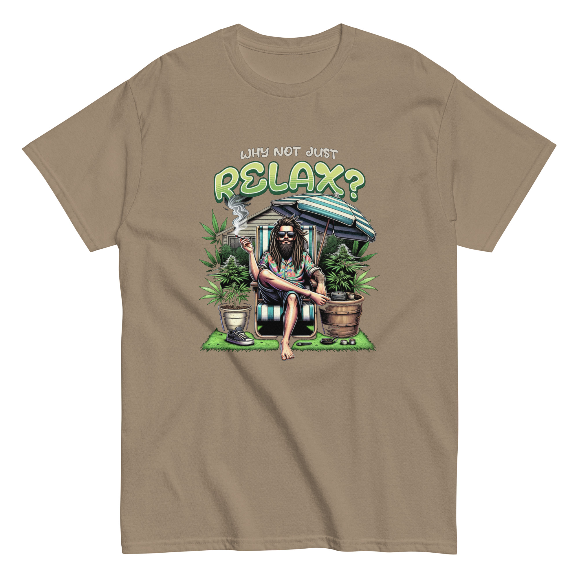 Why Not Just Relax? Chill Vibes Graphic Tee